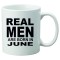 Cana alba personalizata &quot; Real Men are born in June&quot;, INOVATIX&reg;. 330ml