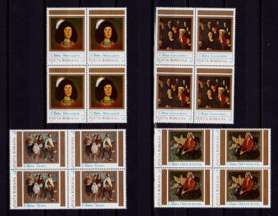 ✅RO 1983 LP 1085 &amp;quot;Reproduceri de arta - Corneliu Baba&amp;quot; , serie in bloc de 4 ,MNH foto