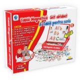 Joc educativ Smile Games, Alfabetul pe tableta magnetica, 97 piese