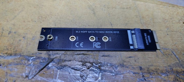 Adaptor convertor SSD M.2 NGFF (SATA) Macbook Air 2012 A1465 A1466 #B260