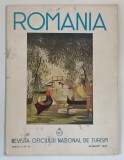 ROMANIA , REVISTA OFICIULUI NATIONAL DE TURISM , ANUL II , NR. 8 , AUGUST 1937 , CONTINE 2 HARTI , PAGINILE 5 SI 6 SUNT DECUPATE
