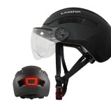 Cumpara ieftin Casca Trotineta/Bicicleta Motorevolution, LED, Viziera, Negru Mat, Ajustabila