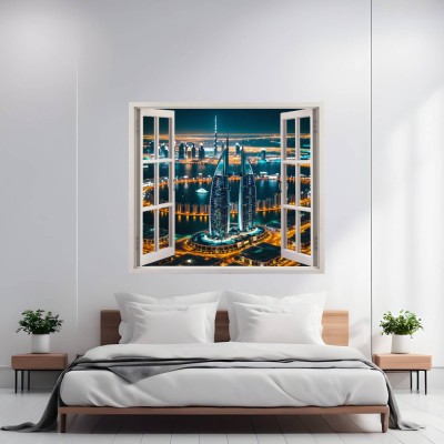 Folie imprimata color pentru decor perete locuinta, dimensiune 125 x 110cm, model: VIEW TO HAVEN 04 foto