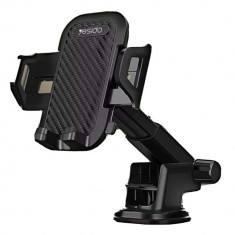 Suport Telefon Auto Bord / Parbriz - Yesido Extendable Arm (C23) - Black foto