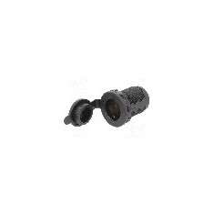 Adaptor soclu bricheta auto, conector plat 6,3mm, neagra, SCI - A13-142E-BB3