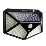 Panou Solar LED 100 SMD, Senzor Miscare, MRG A-CL100, 600lm, Incarcare Solara, Gradina, Perete