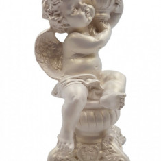 Statueta decorativa, Inger, Alb, 23 cm, DV101-22P