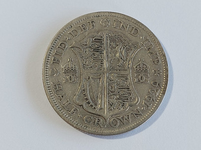 Moneda argint half crown 1929(18016) foto