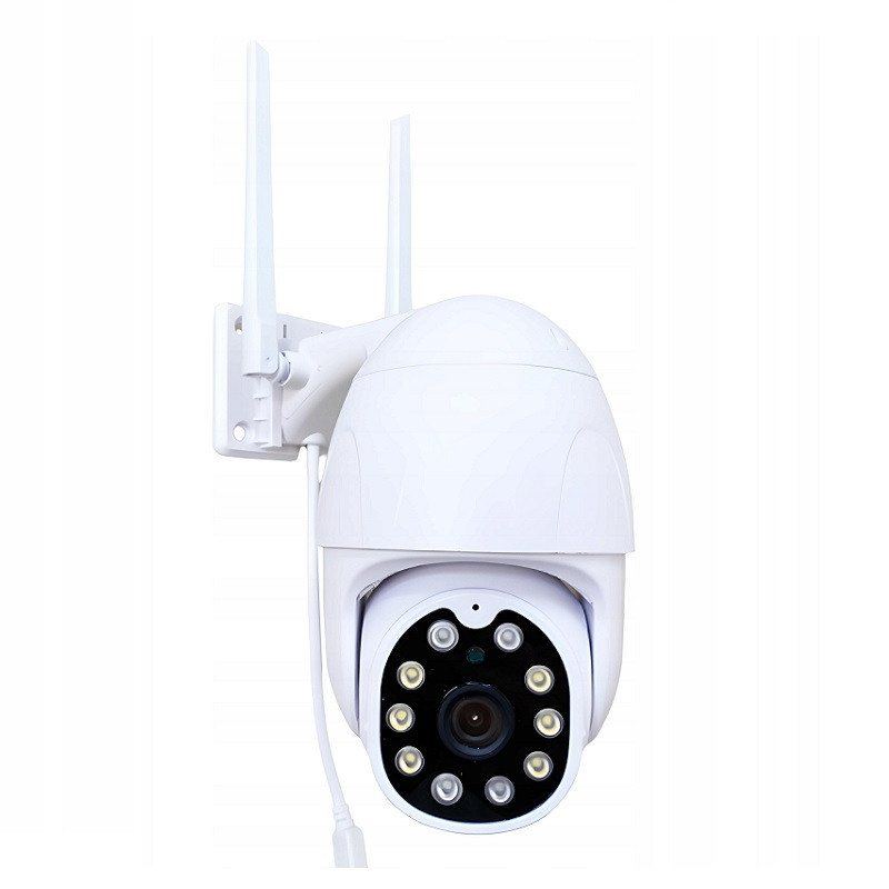 Camera supraveghere IP de exterior, rotativa, WiFi ZOOM 2MP 2MPx, Gonga®  Alb | Okazii.ro