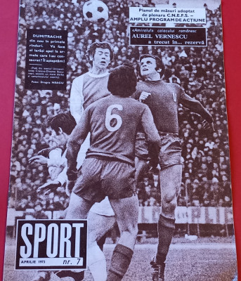 Revista SPORT nr.7/aprilie 1973 (prezentare UNIVERSITATEA CRAIOVA) foto