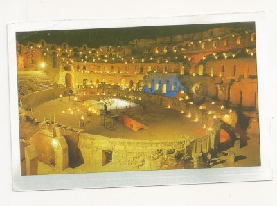 FA5 - Carte Postala - ITALIA - Manouba Center, le Colisee en chiffres foto