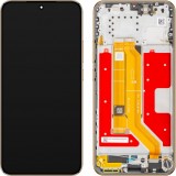 Display cu Touchscreen Honor Magic8 Lite, cu Rama, Rosu (Reddish Brown), Service Pack 0235ARVF