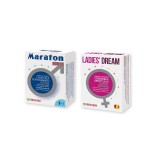 Cumpara ieftin Pachet pentru cupluri: Capsule afrodisiace MARATON FORTE, 4 buc + Capsule afrodisiace LADIES DREAM, 2 buc