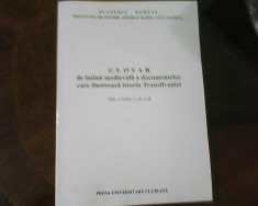 Glosar de latina medievala a documentelor care ilustreaza istoria Transilvaniei foto