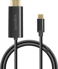 SpeedLink SL-180026-BK USB-C - HDMI 1.8m Black foto