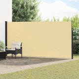 vidaXL Jaluzea laterală retractabilă Nisipiu 600 x 180 cm Poliester 42035528
