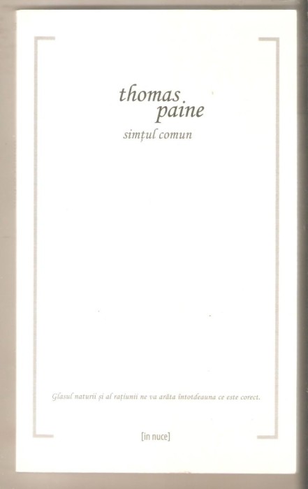 Thomas Paine-Simtul Comun
