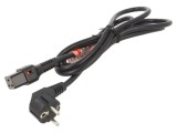 Cablu Schaffner CEE 7/7 (E/F) unghiular la IEC C19 mamă 5m negru IL19-EU1-H05-3150-500
