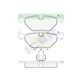 Set placute frana punte spate Bmw Seria 5 (E39), 09.1995-06.2003, marca Icer Spania