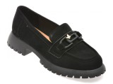 Mocasini GRYXX negri, V856G45, din piele intoarsa