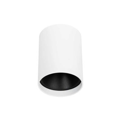 Spot aplicat Versa GU10 IP20, alb+negru, Metsan foto