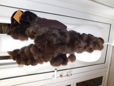 Sal blana naturala iepure, deosebit, bogst, cadou manusi noi asortate