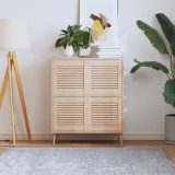 VidaXL Uși de dulap design lambriu 4 buc. 39,5x39,4 cm lemn masiv pin
