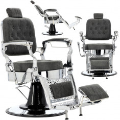 Scaun de frizerie Lesos Barberking hidraulic pentru salonul de coafură barbershop