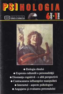 Psihologia, numarul 6, 2001 - numarul 1, 2002 foto