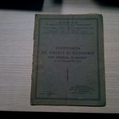 COOPERATIA DE CREDIT SI ECONOMIE DIN ARDEAL SI BANAT 1927 - 1928 , 42 p.