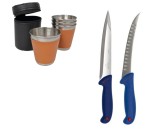Cumpara ieftin Set 2 cutite profesionale de macelarie, otel inoxidabil, Germany Steel, Cadou
