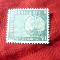 Serie 1 valoare Liechtenstein 1962 - Lupta contra malariei