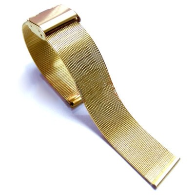 Bratara pentru ceas impletita aurie 16mm 18mm 20mm 22mm 24mm WZ468 foto
