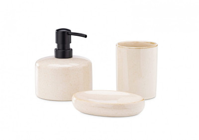 Suporturi moderne pentru accesorii de baie Navaris din ceramica - RESIGILAT foto