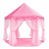 Cort de joaca pentru copii, Kruzzel, hexagonal, cu perdele, roz, 135x140 cm GartenVIP DiyLine, Isotrade