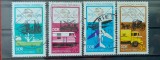 TS21 - Timbre serie DDR - 1974 Mi1984-1987 Transport Maritim Aviatie Trenuri, Stampilat