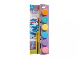 Acuarele tempera 6 culori x 25 ml + pensula, culori pastelate