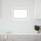 vidaXL Fereastra de subsol &bdquo;RISOR&rdquo; 80x60 cm Pt&amp;Turn DIN Dreapta Alb