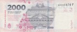 Bancnotă Argentina 2000 Pesos 2023 &ndash; seria 40155074F