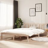 Cadru de pat, 140x200 cm, lemn masiv de stejar, vidaXL