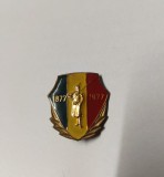 AMS - INSIGNA RO - CENTENARUL INDEPENDENTEI ROMANIEI 1877- 1977 , PERIOADA RSR