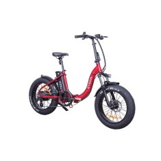 Bicicleta electrica Z-Tech ZT-89-C FATBIKE pliabila, motor 250W, 48V 13Ah, autonomie 60km - Rosu