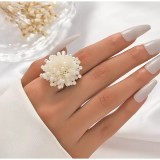 Inel Ajustabil, Model Pietresi Perle Artificiale - 23947