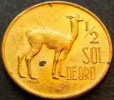 Moneda exotica 1/2 SOL DE ORO - PERU, anul 1974 *cod 3187 = UNC