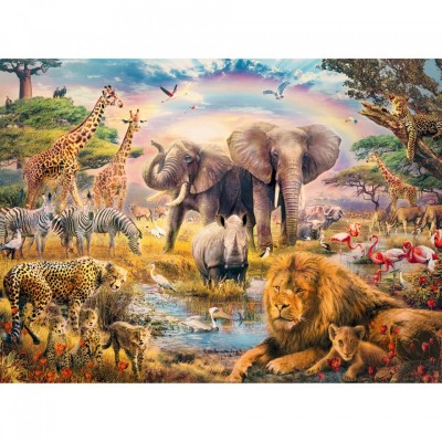 Puzzle Animale In Salbaticie, 100 Piese foto