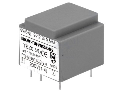 Transformator &amp;icirc;ncapsulat 0,5VA 230VAC 9V foto