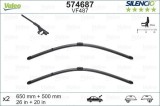 Set lamela stergator Valeo Silencio FlatBlade OE 650 500 mm