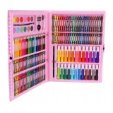 Cumpara ieftin Set desen si pictura artistica, 168 piese, gentuta depozitare cu maner, 39 x 33 x 3,5 cm , complet, organizat si ideal pentru copii si adulti creativi