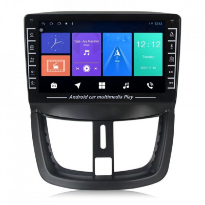 Navigatie dedicata cu Android Peugeot 207 2006 - 2015, 1GB RAM, Radio GPS Dual foto