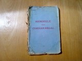 MEMORIILE UNUI COMISAR REGAL - V. Chiru (autograf) - Braila, 1920, 128 p.